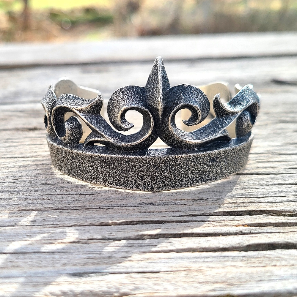 Unique handmade sterling silver cuff bracelet